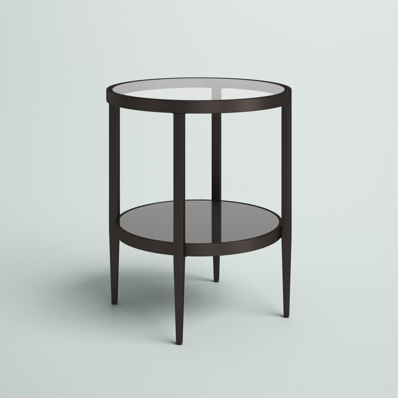 Mercury Row® Barbara Glass End Table & Reviews Wayfair
